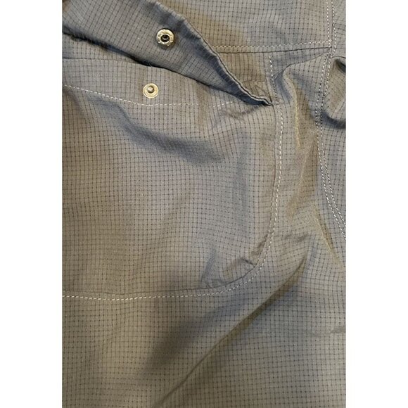 VTG 1946 Mens Button Down Breathable Shirt Gray Long Sleeve Pockets Men's Size L - Picture 9 of 11